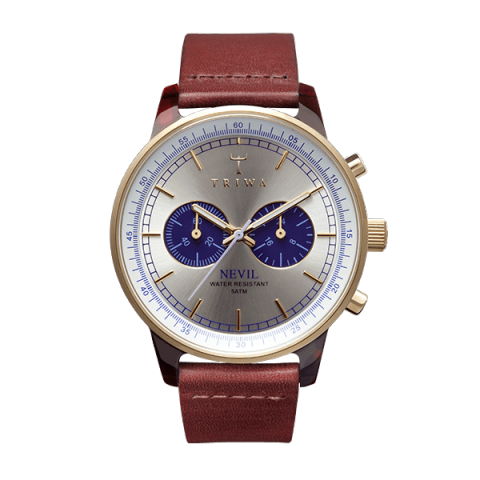TRIWA BLUE FACE NEVIL COGNAC CLASSIC