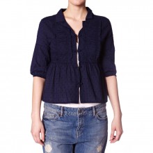 *FÖRBOKNING* ODD MOLLY PALETTE SOLID BLOUSE DARK INDIGO