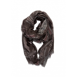 TWIST AND TANGO JADEN SCARF SILVER-LILAC
