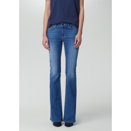 TWIST AND TANGO JULIE FLARE TROUSERS MID BLUE DENI