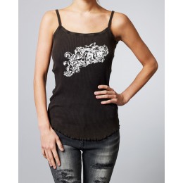 NON SENSE TANK STRAP WASHED BLACK