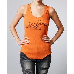 NON SENSE TANK V-NECK CHILLI RED