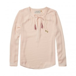 MAISON SCOTCH EASY TUNIC BLOUSE PEACH