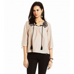 ODD MOLLY BARRACUDA BLOUSE PORCELAIN