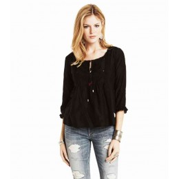 ODD MOLLY LOOKINGFEELINGGOOD BLOUSE ALMOST BLACK