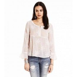 ODD MOLLY MOONSHINE BLOUSE LIGHT CHALK