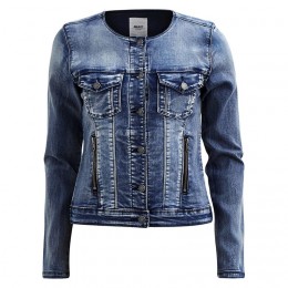 OBJECT BELLA DENIM JACKET MEDIUM BLUE