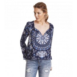 ODD MOLLY KNOCK-OUT BLOUSE DARK BLUE