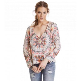 ODD MOLLY KNOCK-OUT BLOUSE PINK MULTI