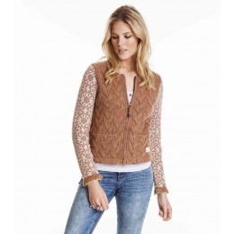 ODD MOLLY ON THE EDGE CARDIGAN TOFFEE