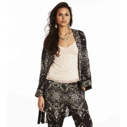 ODD MOLLY CLOUD SEEKER SHORT KAFTAN CARBON