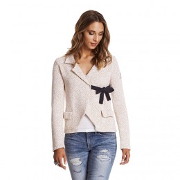 ODD MOLLY LOVELY KNIT JACKET GOLDEN PORCELAIN