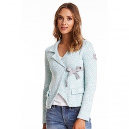 ODD MOLLY LOVELY KNIT JACKET AQUA