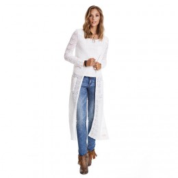 ODD MOLLY CARMEL LONG CARDIGAN LIGHT CHALK
