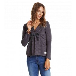 ODD MOLLY LADY LOVE L/S TOP ASPHALT
