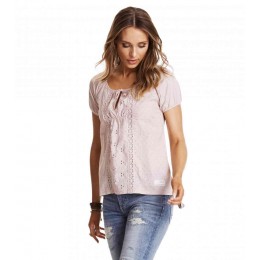 ODD MOLLY LADY LOVE S/S TOP GOLDEN PORCELAIN 