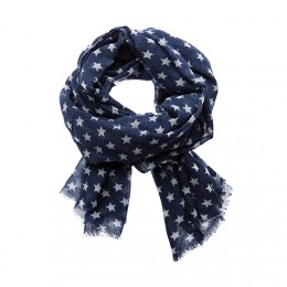 LEXINGTON PORTLAND SCARF BLUE STAR PRINT