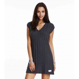 ODD MOLLY LOVEBIRD DRESS ASPHALT
