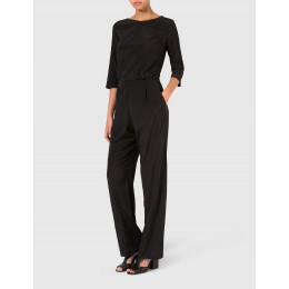 J.LINDEBERG NEMI STRETCH SILK JUMPSUIT BLACK