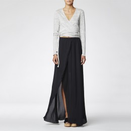 TWIST AND TANGO FILIPPA WRAP CARDIGAN GREY MELANGE