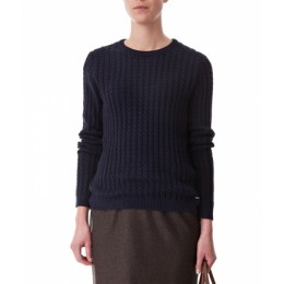 LEXINGTON FELIZIA CABLE SWEATER DEEP MARINE BLUE 