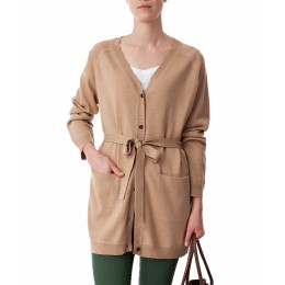 LEXINGTON YVONNE MERINO CARDIGAN FEATHER GRAY 
