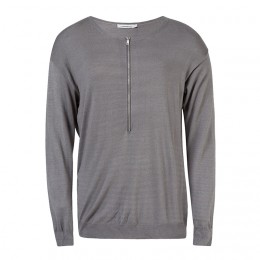 J.LINDEBERG MALI SHINY KNIT GREY