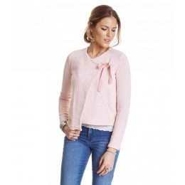 ODD MOLLY KNITTED WINGS CARDIGAN CRYSTAL ROSE