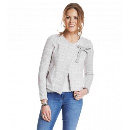 ODD MOLLY KNITTED WINGS CARDIGAN LIGHT GREY MELANGE