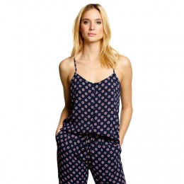 MORRIS AIMÉE PRINT SINGLET NAVY