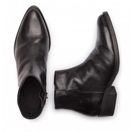 SELECTED FEMME BOBI LEATHER BOOT BLACK