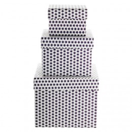TINE K HOME KARTONGER STAR PLUM/ GRÅ