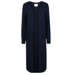 SECOND FEMALE BROOK KNIT LONG CAPE PETROL