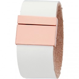 FRONTROW LIVING BUCKLE BRACELET WHITE