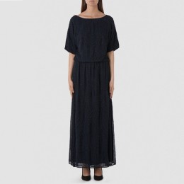 SELECTED FEMME CALISSA SS MAXI DRESS NAVY BLAZER