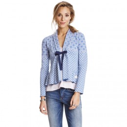 ODD MOLLY CANNA CARDIGAN MID BLUE