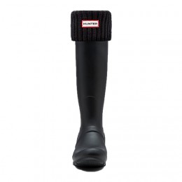 HUNTER HALF CARDIGAN BOOT SOCK BLACK