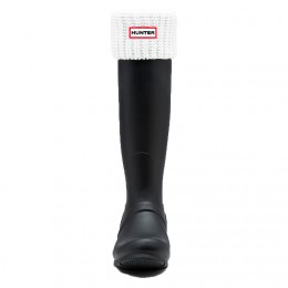 HUNTER HALF CARDIGAN BOOT SOCK WHITE