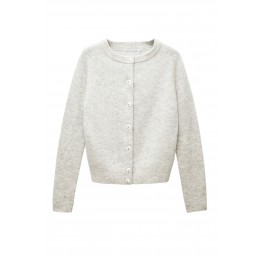 CATHRINE HAMMEL PETIT CARDIGAN LIGHT GREY MELANGE