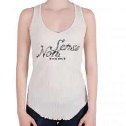 NON SENSE TANK V-NECK WASHED WHITE