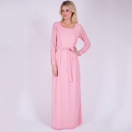 DRY LAKE DOLLY SLEEVE LONG DRESS LIGHT PINKISH