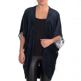 MONROW TRACY KIMONO NAVY