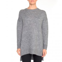 OBJECT KARRY L/S KNIT PULLOVER GREY MELANGE