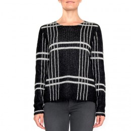 SECOND FEMALE WINK O NECK BLACK/OFF WHITE