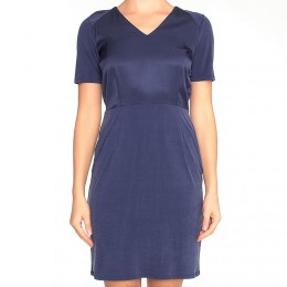 CUSTOMMADE BET DRESS BLUE IRIS