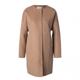 SELECTED FEMME ELISA LS COAT RP CAMEL