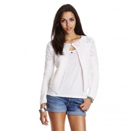 ODD MOLLY ENJOY CARDIGAN LIGHT CHALK