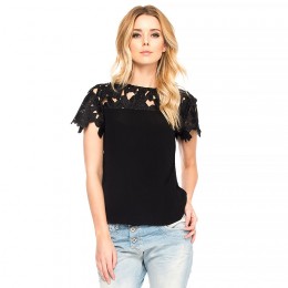 SOFT REBELS ETTA BLOUSE BLACK