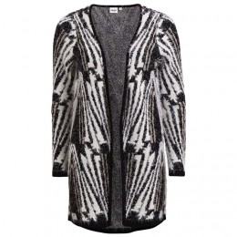 OBJECT FARINA KNIT CARDIGAN BLACK/EGRET/GOLD