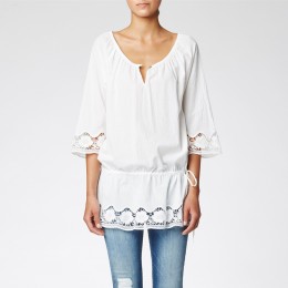 TWIST AND TANGO GOLDIE TUNIC OFF WHITE